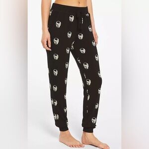 Z Supply Black Skull Print Joggers